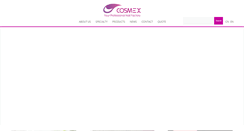 Desktop Screenshot of cosmex-tek.com